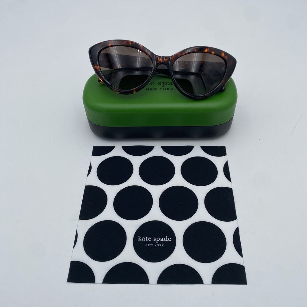 Kate Spade Sunglasses Cat Eye Havana Tortoise Shell Frame JUNI/G/S 0086 HA